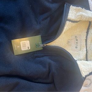 Orvis fleece Qtr zip sweater